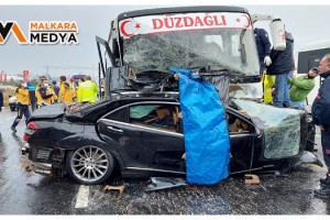 Tekirdağ’da feci kaza: 2 ölü, 15 yaralı