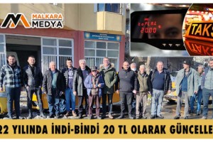 Malkara’da taksimetrelere fiyat güncellemesi yapıldı