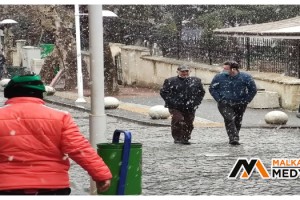 Malkara'da Etkisini Gösteren Kar, İstanbul Sınırına Dayandı