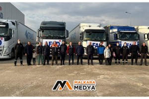 Tekirdağ'dan Ukrayna'ya 5 tır yardım gönderildi