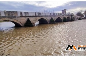Tunca Nehri'nin debisi 3 günde üç kat arttı