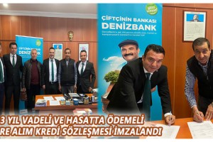 Denizbank’tan Malkara Ziraat Odası üyelerine hasatta ödemeli gübre alım kredisi