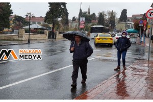 Tekirdağ’da havalar soğudu, yağış başladı