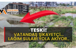 Malkara’da günlerdir lağım suları yola akıyor!..