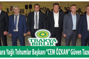 Malkara Yağlı Tohumlar Başkanı “CEM ÖZKAN” Güven Tazeledi