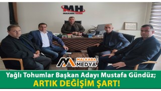 Yağlı Tohumlar Başkan Adayı Mustafa Gündüz; “ARTIK DEĞİŞİM ŞART!”