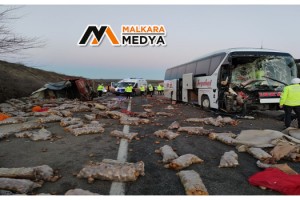Malkara'da 1 kişinin hayatını kaybedip 4 kişinin yaralandığı kazada otobüs şoförü tutuklandı