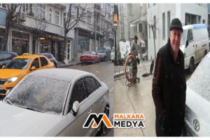 Malkara’da yılın ilk karı sevindirdi