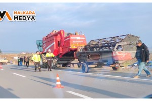 Malkara’da Otomobil Biçerdövere Çarptı; 1 Ölü