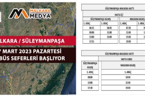 TEKULAŞ Hizmeti 27 Mart 2023 Pazartesi Gününden İtibaren Malkara’da Başlıyor