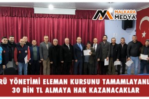 Malkara’da Sürü Yönetimi Eleman Kursu Tamamlandı