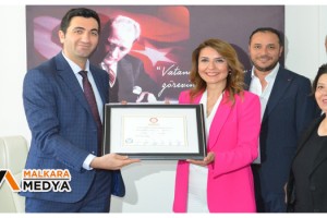 Malkara’nın İlk Kadın Belediye Başkanı Nergiz Karaağaçlı Öztürk, Mazbatasını Aldı!..
