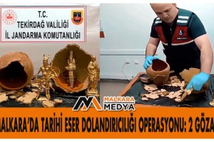 Malkara’da tarihi eser dolandırıcılığı operasyonu: 2 gözaltı