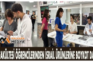 Tıp fakültesi öğrencilerinden İsrail ürünlerine boykot daveti