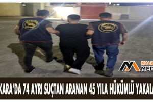 Malkara’da 74 ayrı suçtan aranan 45 yıla hükümlü yakalandı