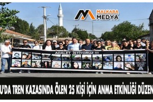 Çorlu'da tren kazasında ölen 25 kişi için anma etkinliği düzenlendi