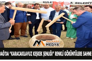 Tekirdağ'da "Karacakılavuz Keşkek Şenliği" renkli görüntülere sahne oldu