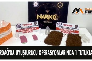 Tekirdağ'da uyuşturucu operasyonlarında 1 tutuklama