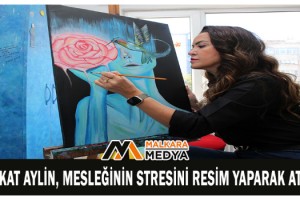 Avukat Aylin, mesleğinin stresini resim yaparak atıyor