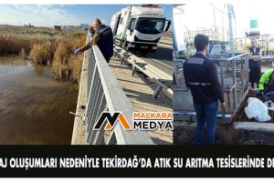 Müsilaj oluşumları nedeniyle Tekirdağ’da atık su arıtma tesislerinde denetim