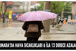 Marmara’da hava sıcaklıkları 6 ila 12 derece azalacak