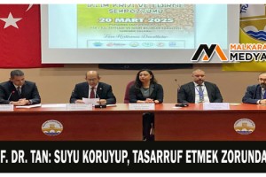 Prof. Dr. Tan: Suyu koruyup, tasarruf etmek zorundayız