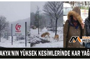 Trakya'nın yüksek kesimlerinde kar yağışı