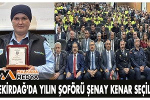 Tekirdağ'da yılın şoförü Şenay Kenar seçildi