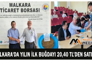 Malkara'da Yılın İlk Buğdayı 20,40 TL’den Satıldı