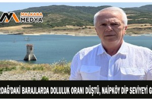 Tekirdağ'daki barajlarda doluluk oranı düştü, Naipköy dip seviyeyi gördü