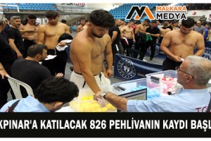 Kırkpınar'a katılacak 826 pehlivanın kaydı başladı