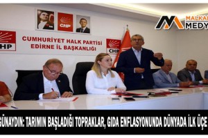 CHP'li Günaydın: Tarımın başladığı topraklar, gıda enflasyonunda dünyada ilk üçe girmiş
