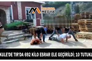 Kapıkule'de TIR'da 692 kilo esrar ele geçirildi; 10 tutuklama
