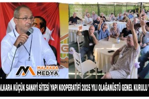 S. S. Malkara Küçük Sanayi Sitesi Yapı Kooperatifi 2025 Yılı Olağanüstü Genel Kurulu Yapıldı