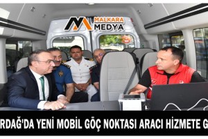 Tekirdağ'da yeni mobil göç noktası aracı hizmete girdi
