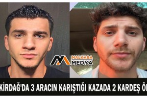 Tekirdağ'da 3 aracın karıştığı kazada 2 kardeş öldü