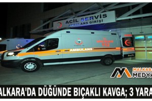 Malkara'da Düğünde bıçaklı kavga; 3 yaralı